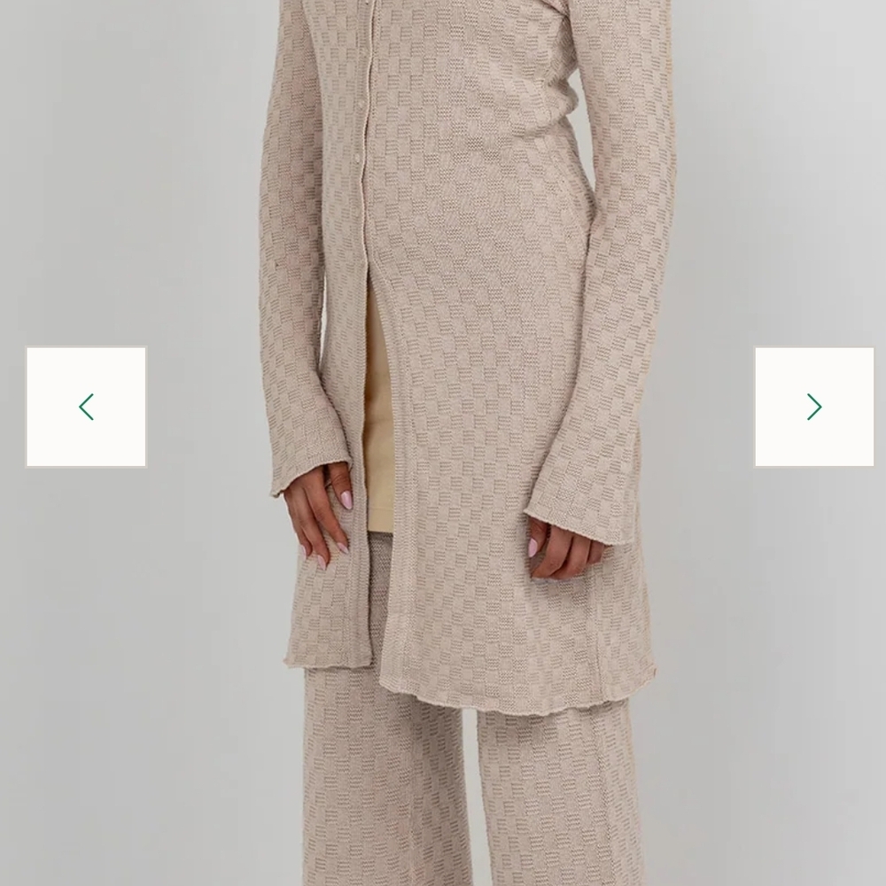 Vela Checkered Knit Set